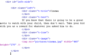 class html